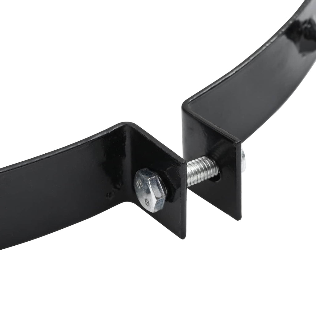 Abrazadera de Aerador de Césped con Picos 5 pcs Negro Ø 320 mm