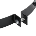 Abrazadera de Aerador de Césped con Picos 5 pcs Negro Ø 320 mm