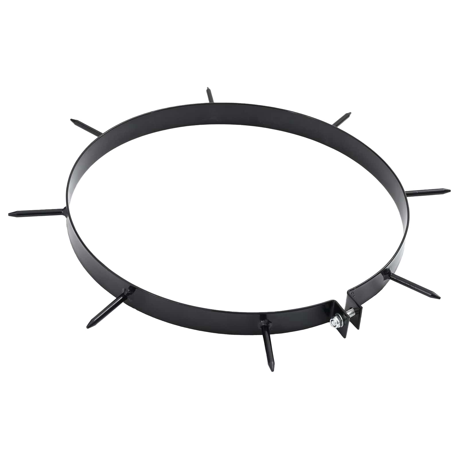 Abrazadera de Aerador de Césped con Picos 5 pcs Negro Ø 320 mm