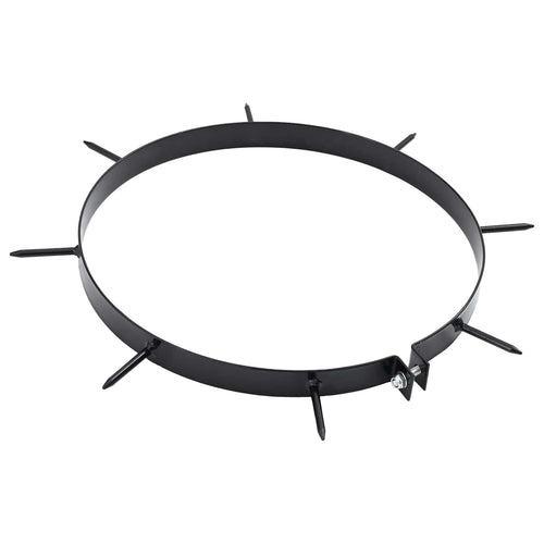 Abrazadera de Aerador de Césped con Picos 5 pcs Negro Ø 320 mm