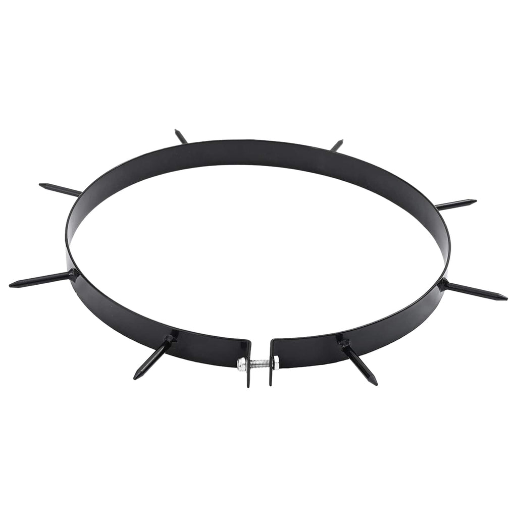 Abrazadera de Aerador de Césped con Picos 5 pcs Negro Ø 320 mm