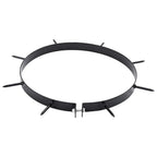 Abrazadera de Aerador de Césped con Picos 5 pcs Negro Ø 320 mm