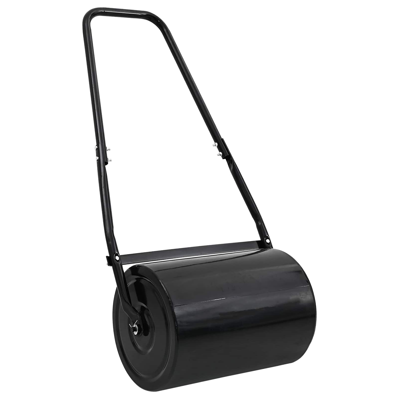Rodillo de Césped de Jardín Negro 110 x 52 cm Hierro