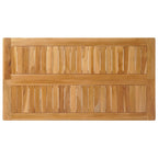 Mesa de Bar Natural 110 x 60 x 105 cm Teak Sólido