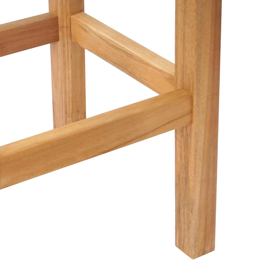 Taburete de bar 2 pcs Natural 35 x 35 x 75 cm