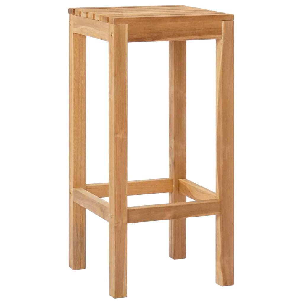 Taburete de bar 2 pcs Natural 35 x 35 x 75 cm
