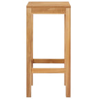 Taburete de bar 2 pcs Natural 35 x 35 x 75 cm