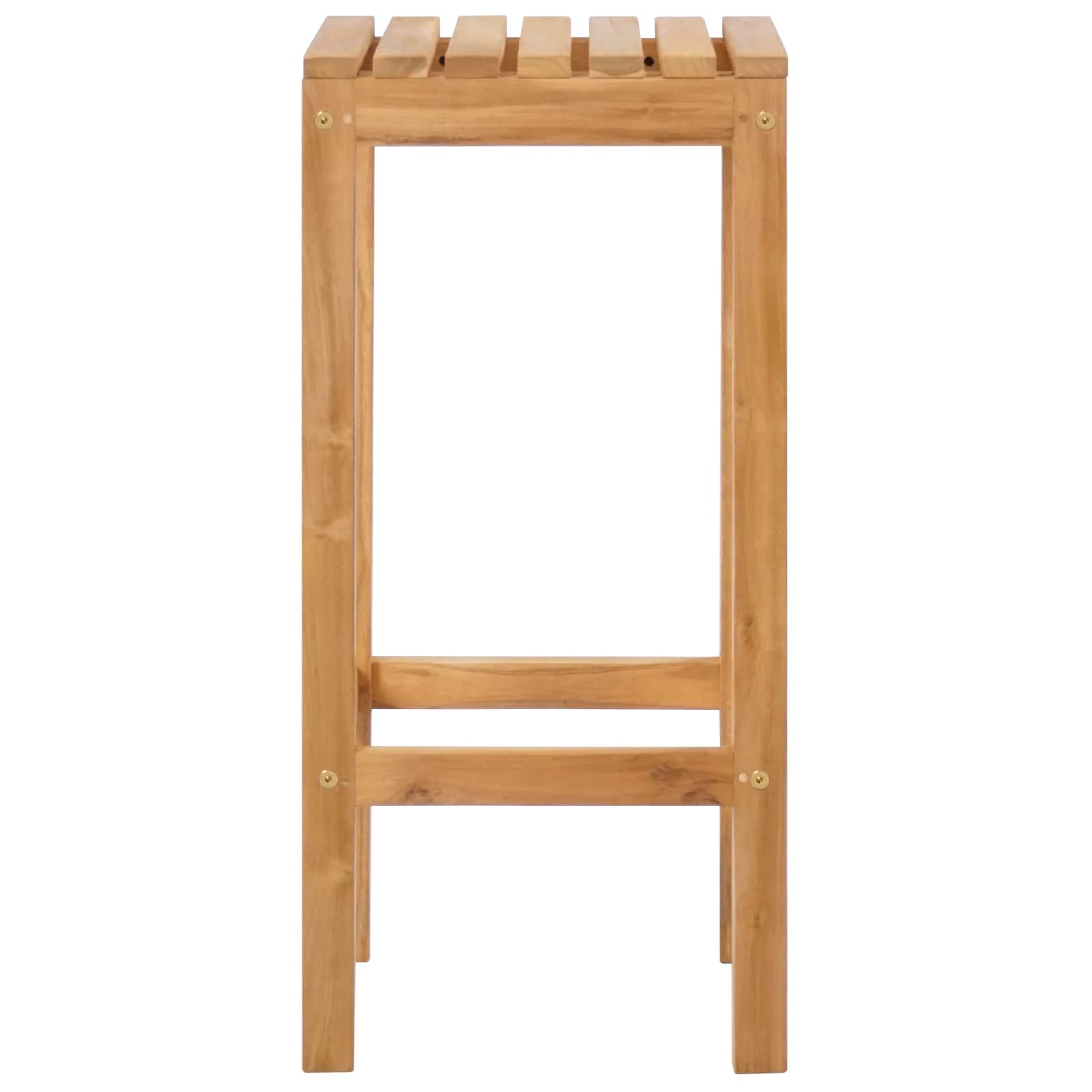 Taburete de bar 2 pcs Natural 35 x 35 x 75 cm