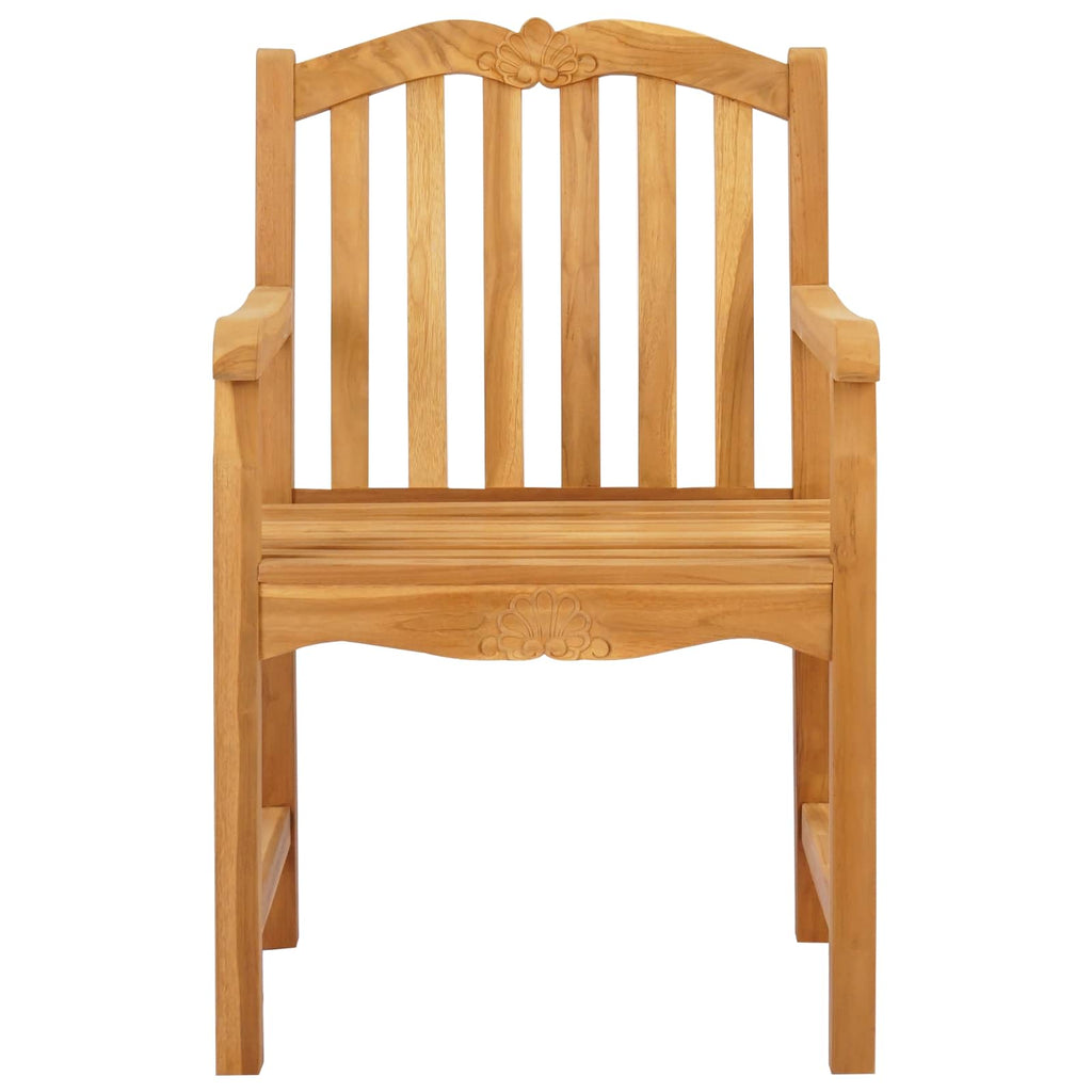 Silla de Jardín 2 pcs Natural 58 x 60 x 93 cm
