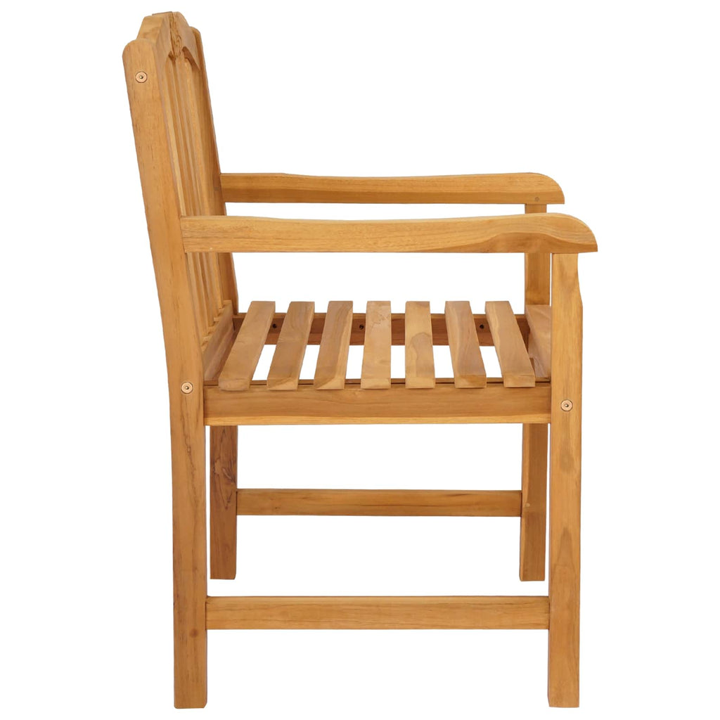 Silla de Jardín 2 pcs Natural 58 x 60 x 93 cm