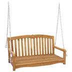 Banco Columpio Natural 114 x 60 x 60,5 cm Madera de teca maciza