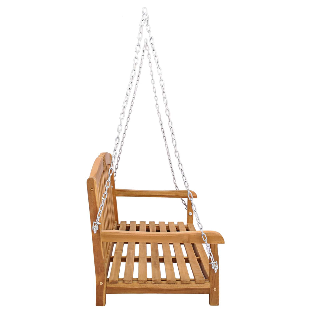 Banco Columpio Natural 114 x 60 x 60,5 cm Madera de teca maciza