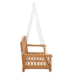 Banco Columpio Natural 114 x 60 x 60,5 cm Madera de teca maciza