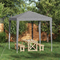 Carpa de Fiesta 200 x 200 x 240 cm Gris Claro PE y acero