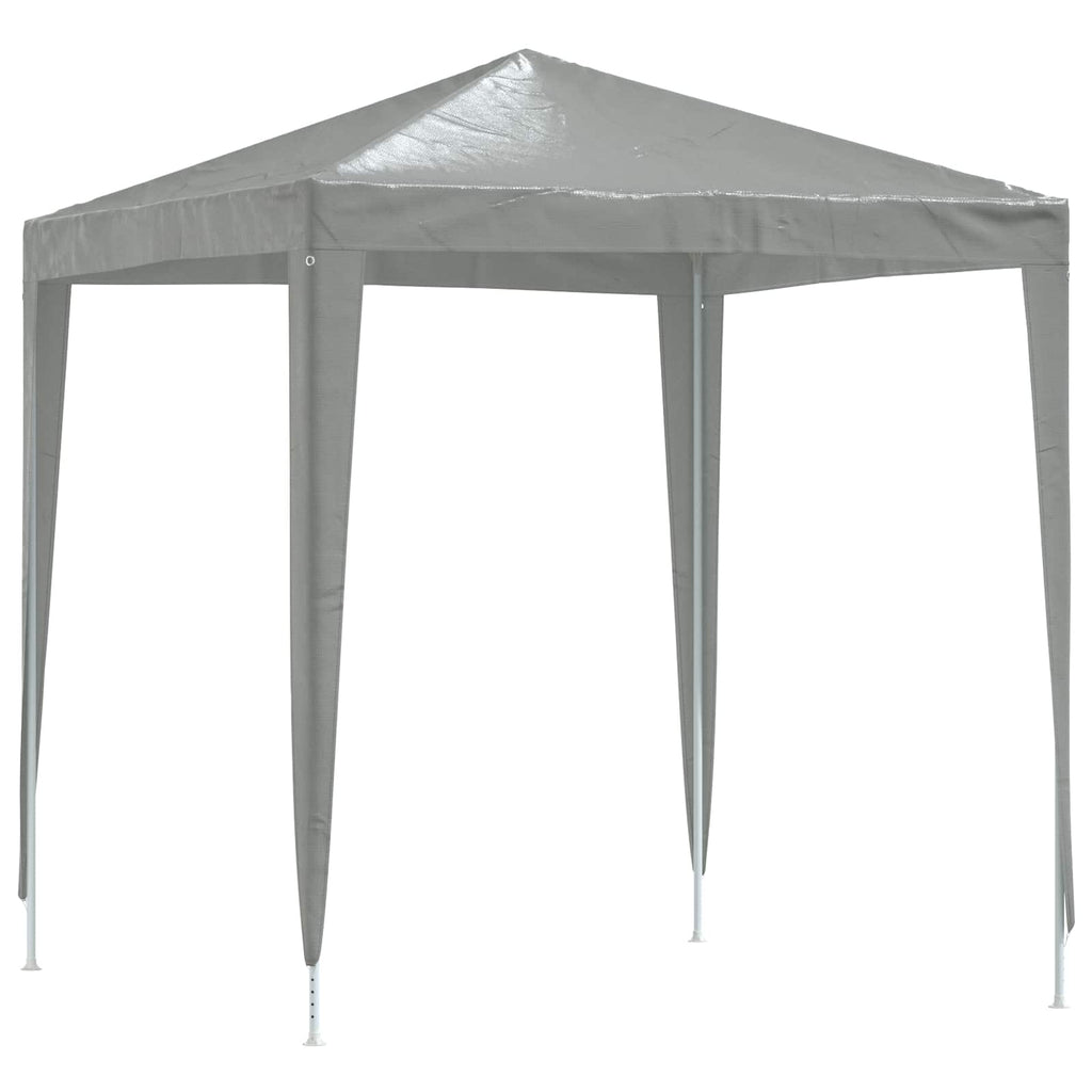 Carpa de Fiesta 200 x 200 x 240 cm Gris Claro PE y acero