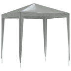 Carpa de Fiesta 200 x 200 x 240 cm Gris Claro PE y acero