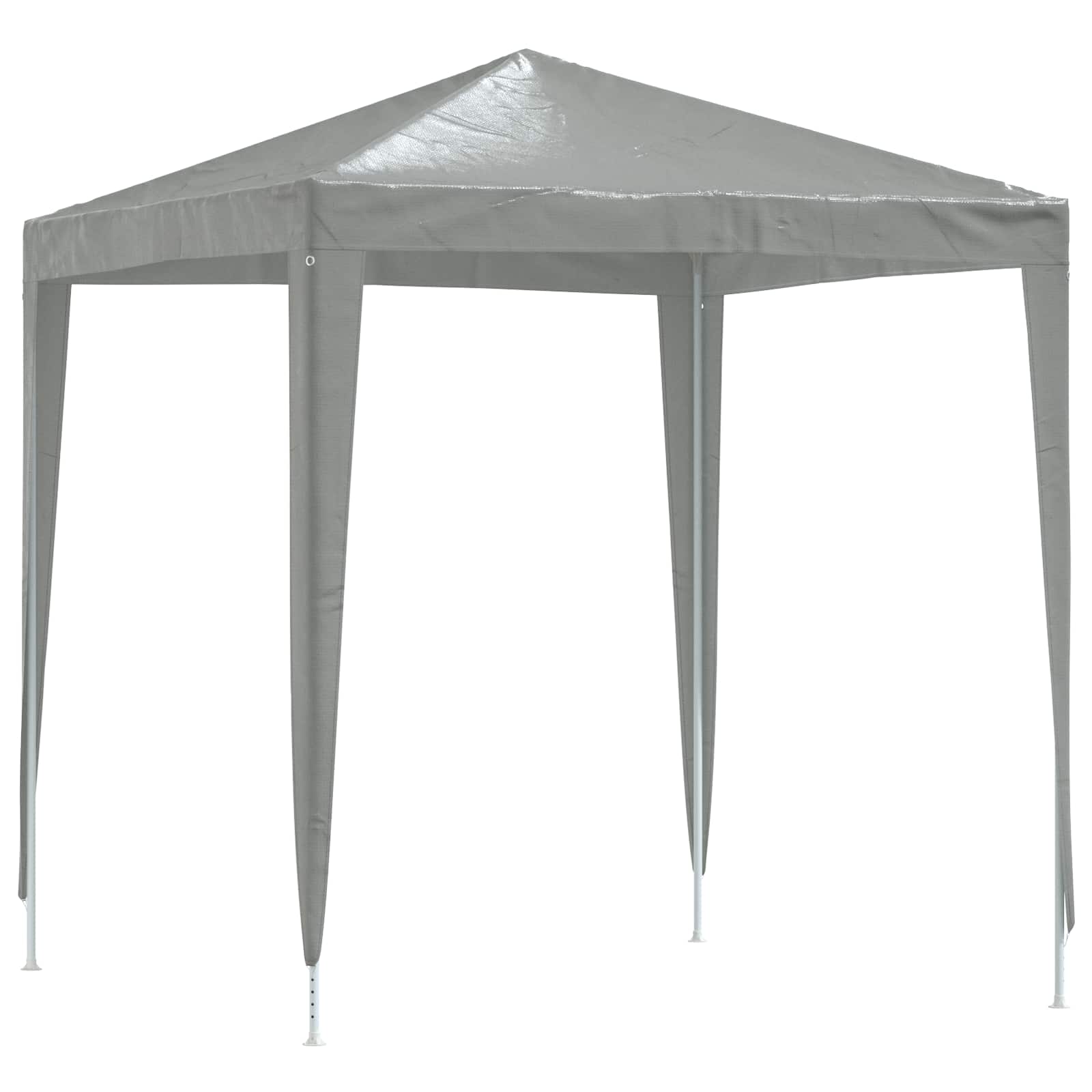 Carpa de Fiesta 200 x 200 x 240 cm Gris Claro PE y acero