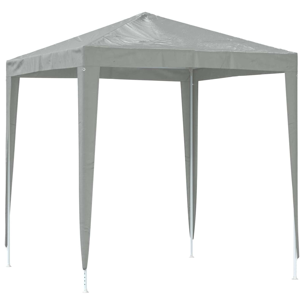 Carpa de Fiesta 200 x 200 x 240 cm Gris Claro PE y acero