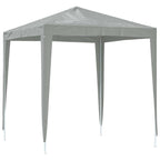 Carpa de Fiesta 200 x 200 x 240 cm Gris Claro PE y acero