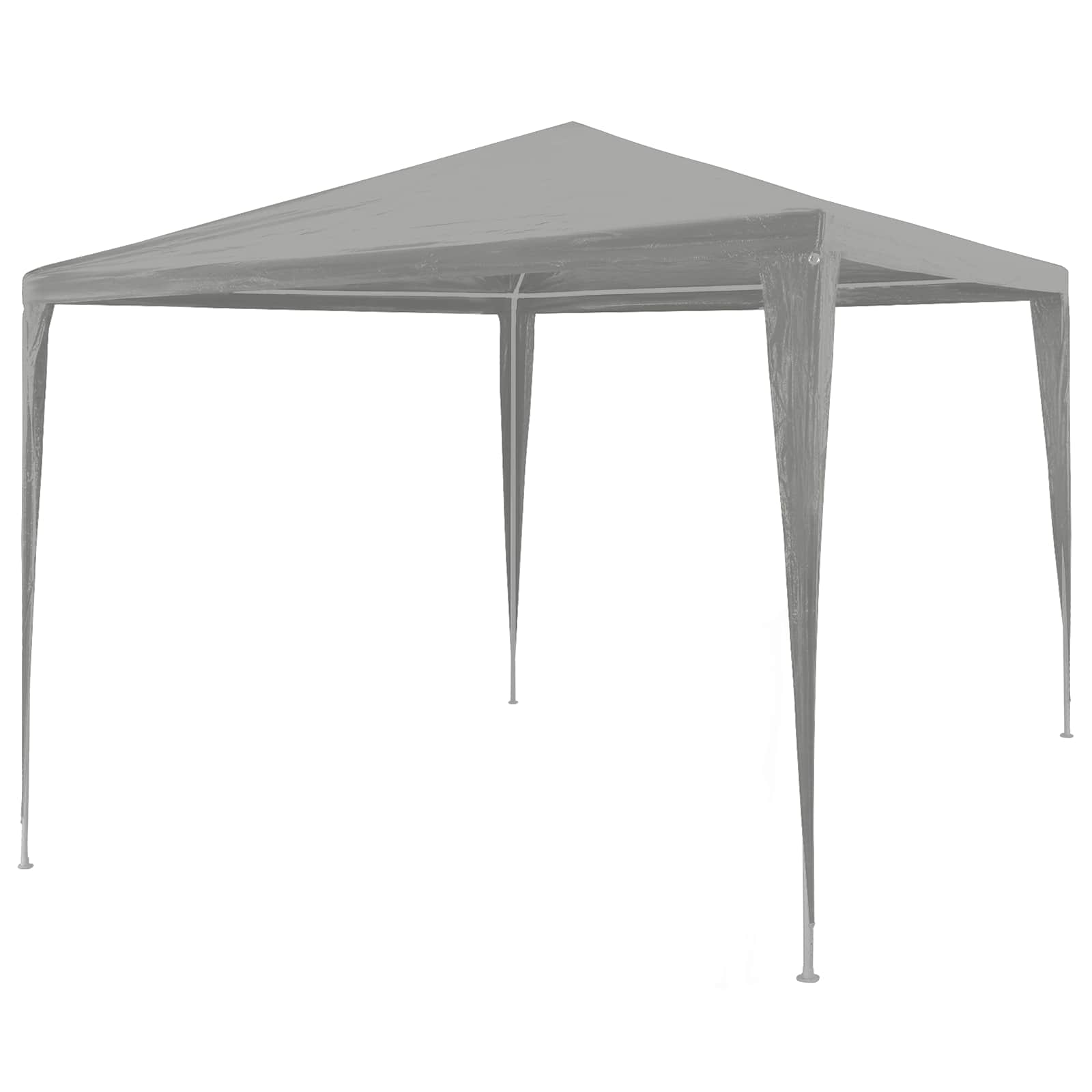 Tenda de festa 400 x 300 x 255 cm Vermelho PE e aço