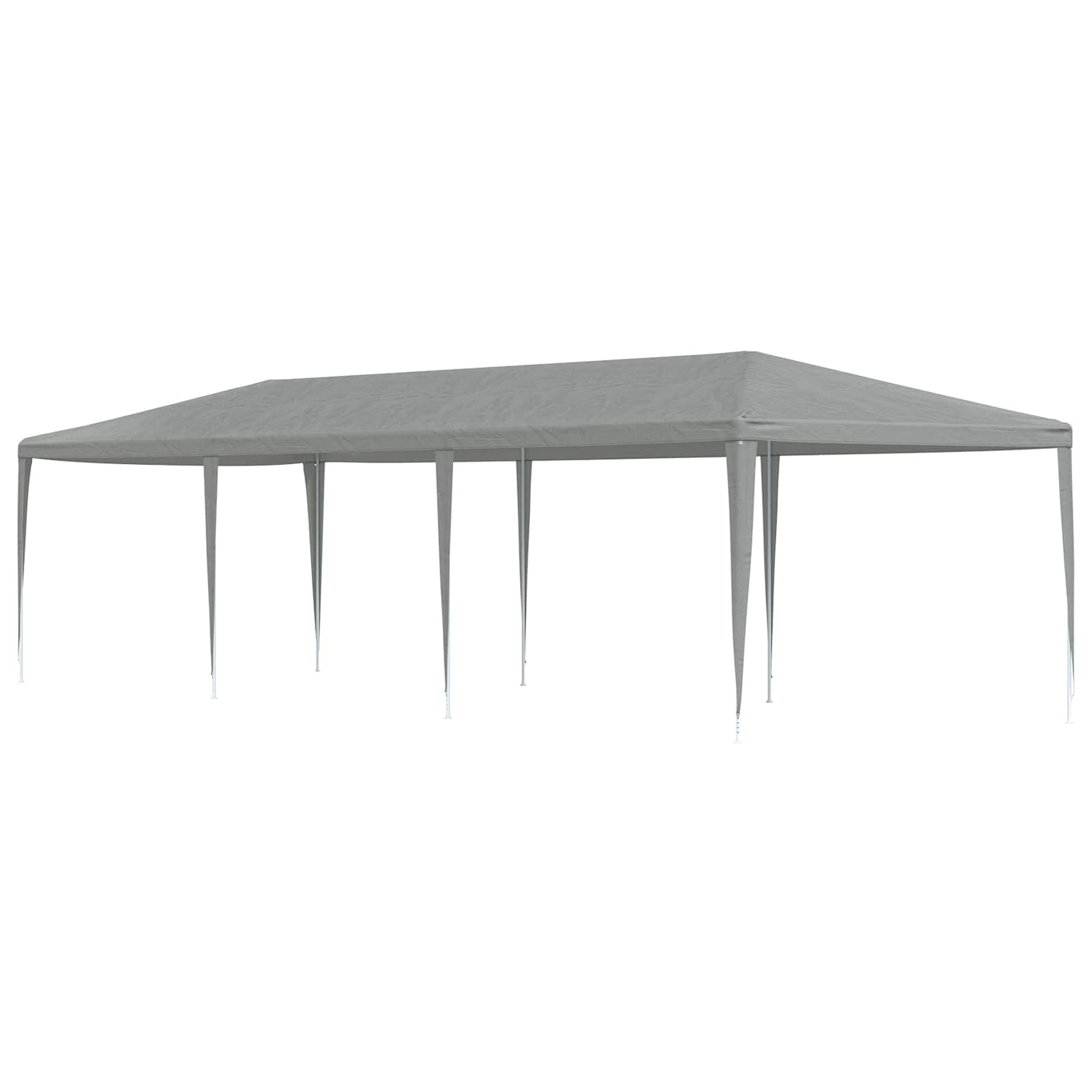 Tenda de festa 400 x 300 x 255 cm Vermelho PE e aço