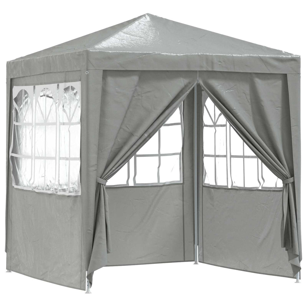 Carpa de Fiesta Gris Claro 200 x 200 x 240 cm PE y acero