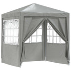 Carpa de Fiesta Gris Claro 200 x 200 x 240 cm PE y acero