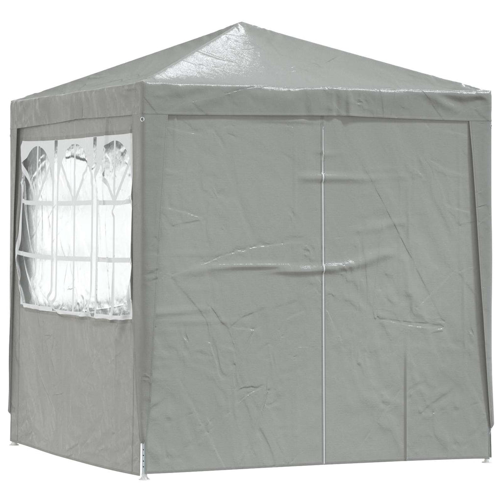 Carpa de Fiesta Gris Claro 200 x 200 x 240 cm PE y acero