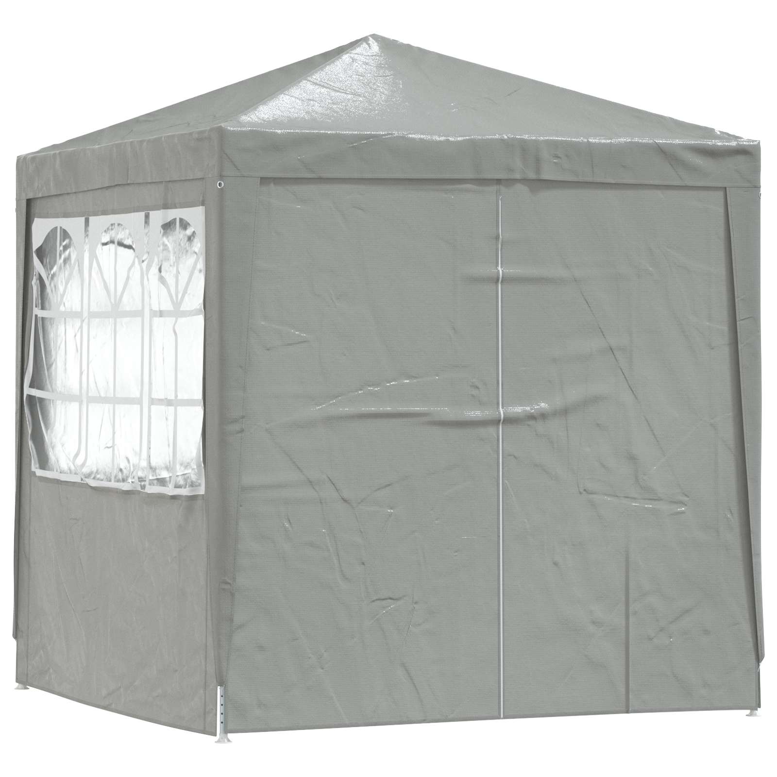 Carpa de Fiesta Gris Claro 200 x 200 x 240 cm PE y acero