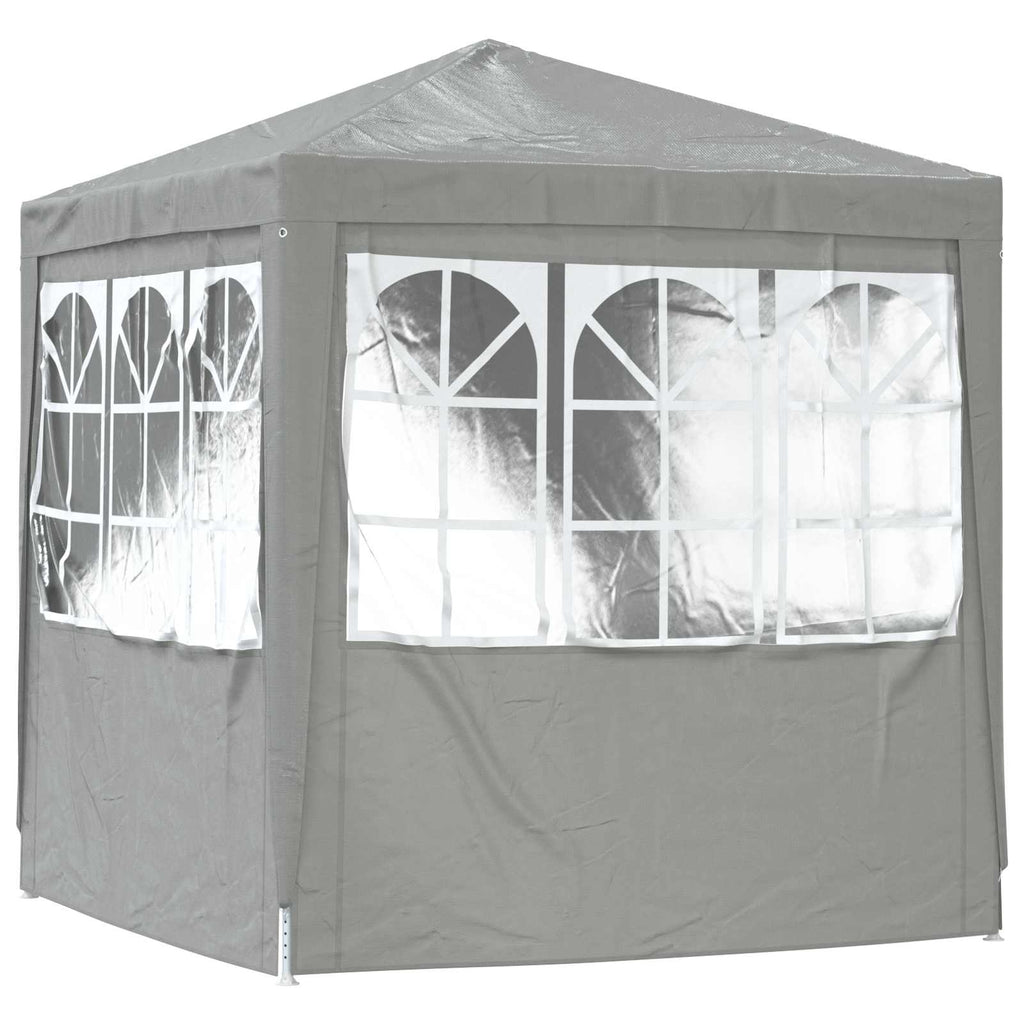 Carpa de Fiesta Gris Claro 200 x 200 x 240 cm PE y acero