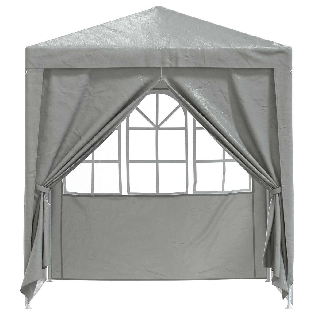 Carpa de Fiesta Gris Claro 200 x 200 x 240 cm PE y acero