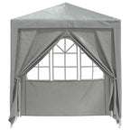 Carpa de Fiesta Gris Claro 200 x 200 x 240 cm PE y acero