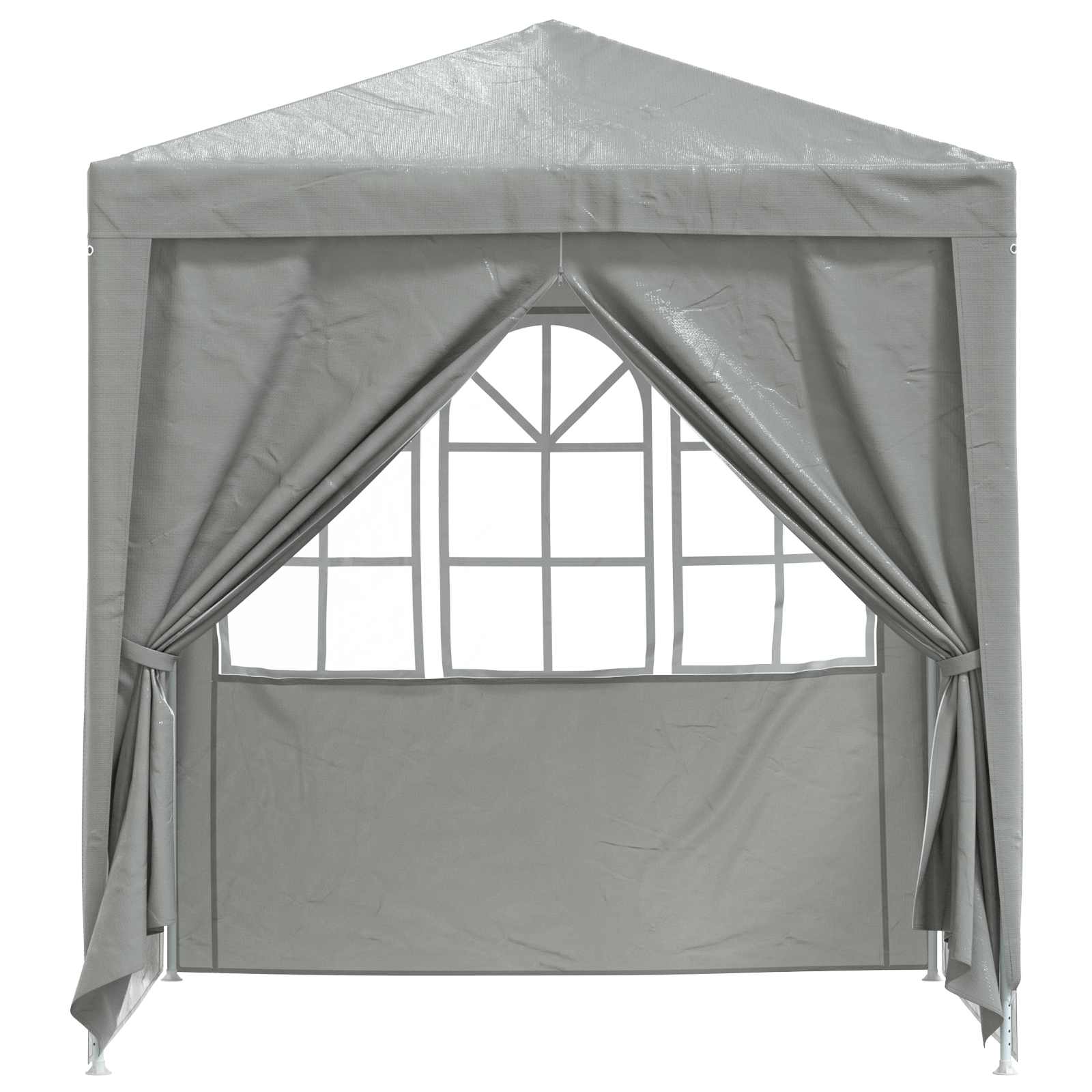 Carpa de Fiesta Gris Claro 200 x 200 x 240 cm PE y acero