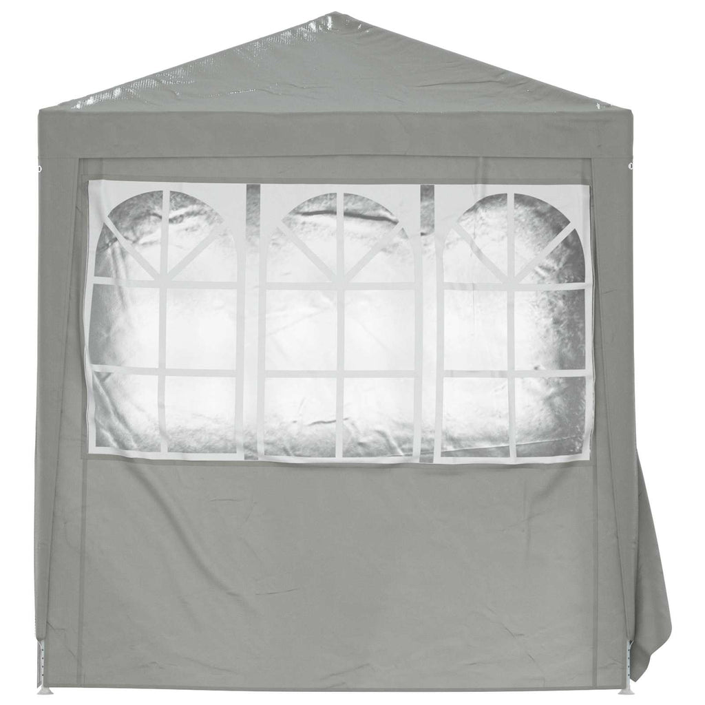 Carpa de Fiesta Gris Claro 200 x 200 x 240 cm PE y acero