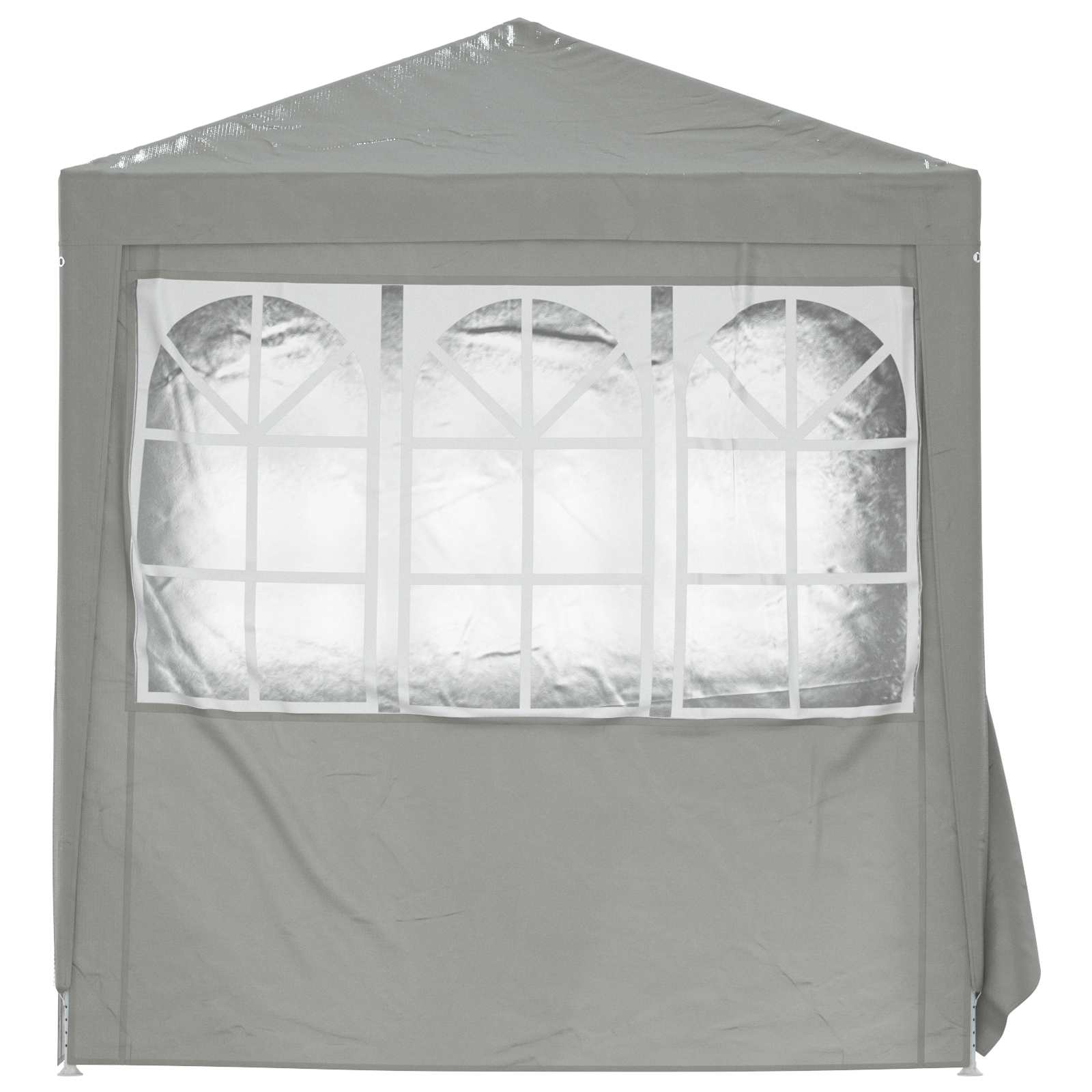 Carpa de Fiesta Gris Claro 200 x 200 x 240 cm PE y acero