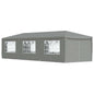 Party Tent 1200 x 300 x 255 cm Light Grey PE and steel