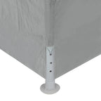 Carpa de Fiesta 1200 x 300 x 255 cm Gris Claro PE y acero