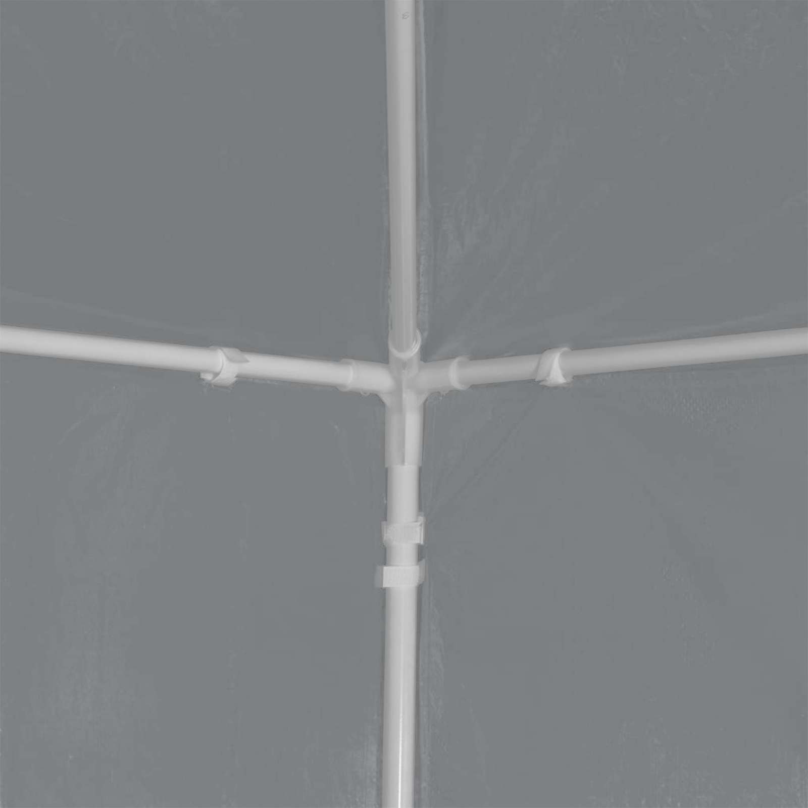 Carpa de Fiesta 1200 x 300 x 255 cm Gris Claro PE y acero