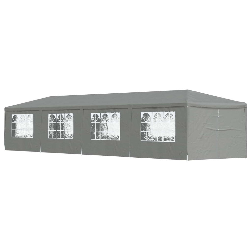 Carpa de Fiesta 1200 x 300 x 255 cm Gris Claro PE y acero
