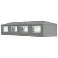 Carpa de Fiesta 1200 x 300 x 255 cm Gris Claro PE y acero