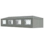 Party Tent 1200 x 300 x 255 cm Light Grey PE and steel