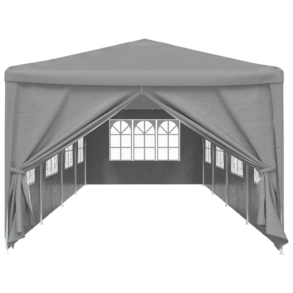 Carpa de Fiesta 1200 x 300 x 255 cm Gris Claro PE y acero