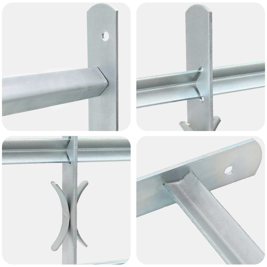 Reja de Seguridad para Ventanas con 3 Barandas 3 pcs