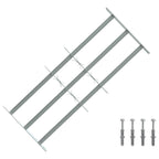 Reja de Seguridad para Ventanas con 3 Barandas 3 pcs