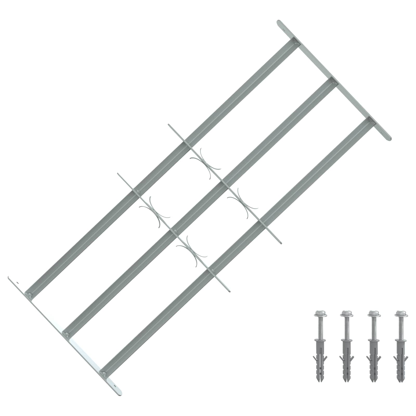 Reja de Seguridad para Ventanas con 3 Barandas 3 pcs