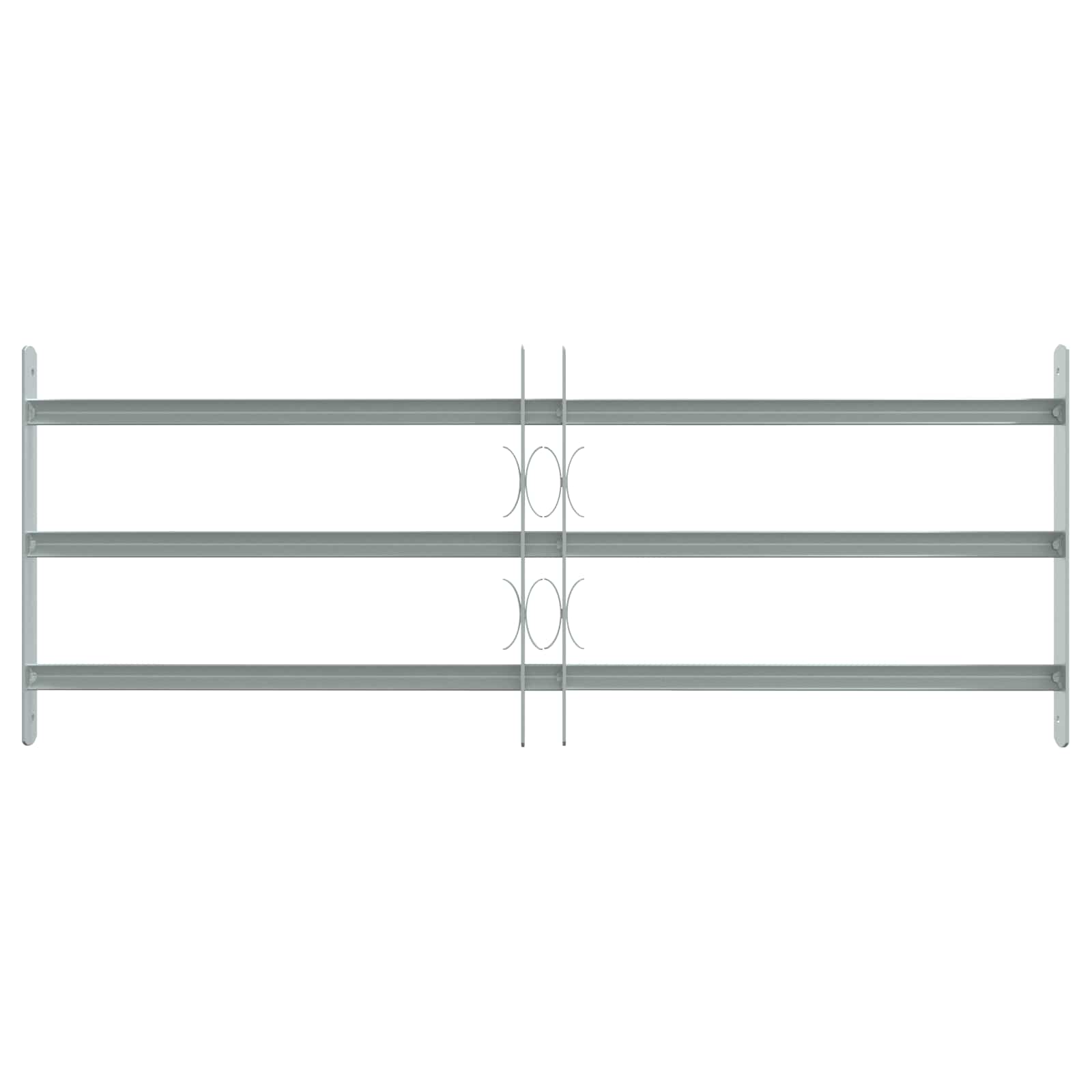 Reja de Seguridad para Ventanas con 3 Barandas 3 pcs