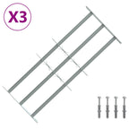 Reja de Seguridad para Ventanas con 3 Barandas 3 pcs