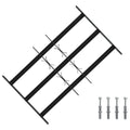 Reja de Seguridad para Ventanas con 3 Barandas 3 pcs 43-74 cm