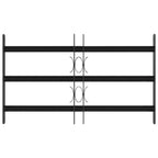 Reja de Seguridad para Ventanas con 3 Barandas 3 pcs 43-74 cm