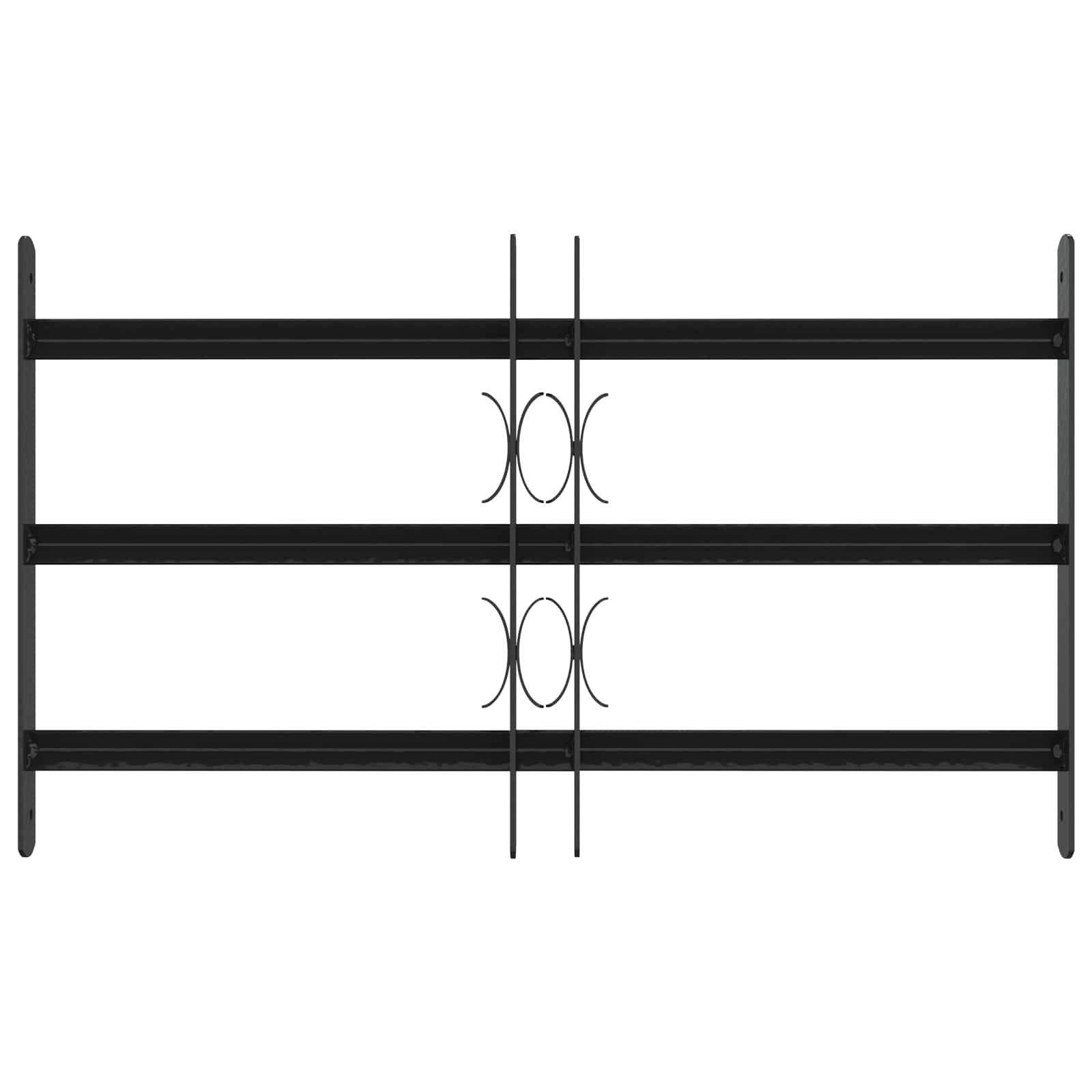 Reja de Seguridad para Ventanas con 3 Barandas 3 pcs 43-74 cm